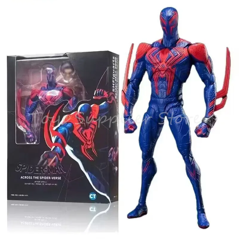 

Spider Man Anime Figure Spiderman 2099 Shf Action Figurine Miguel Figures Ct Version Across The Spider Verse Part One doll toys