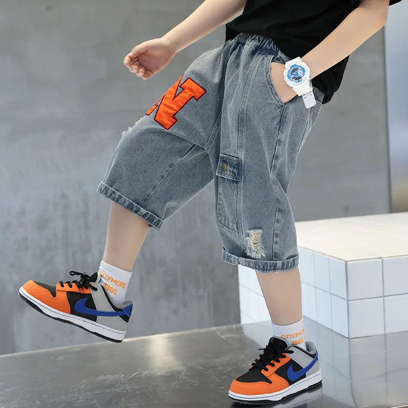 Ienens Summer Girl's Jeans Shorts Kids Denim Short Pants Baby Casual Shorts  Bottoms Fit 4-13 Years Child Clothes Clothing - Kids Shorts - AliExpress