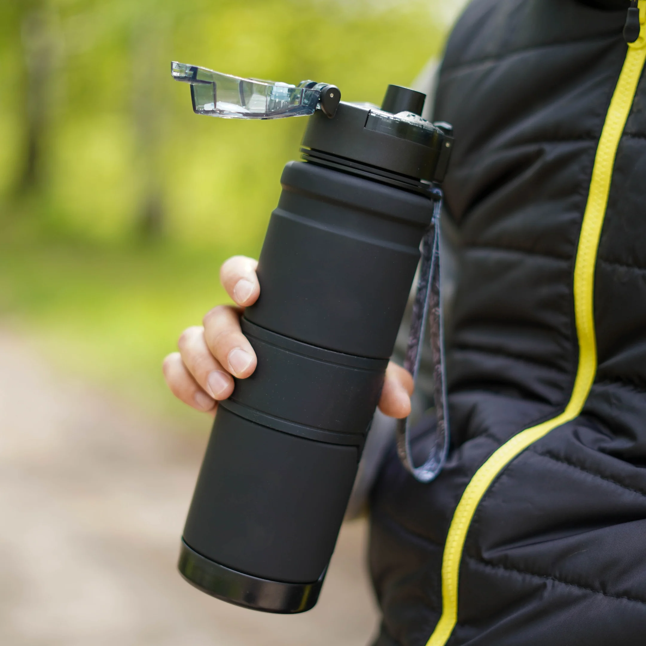 Sports Water Bottle 400/500/700/1000ml BPA Free Plastic Portable Leak-proof
