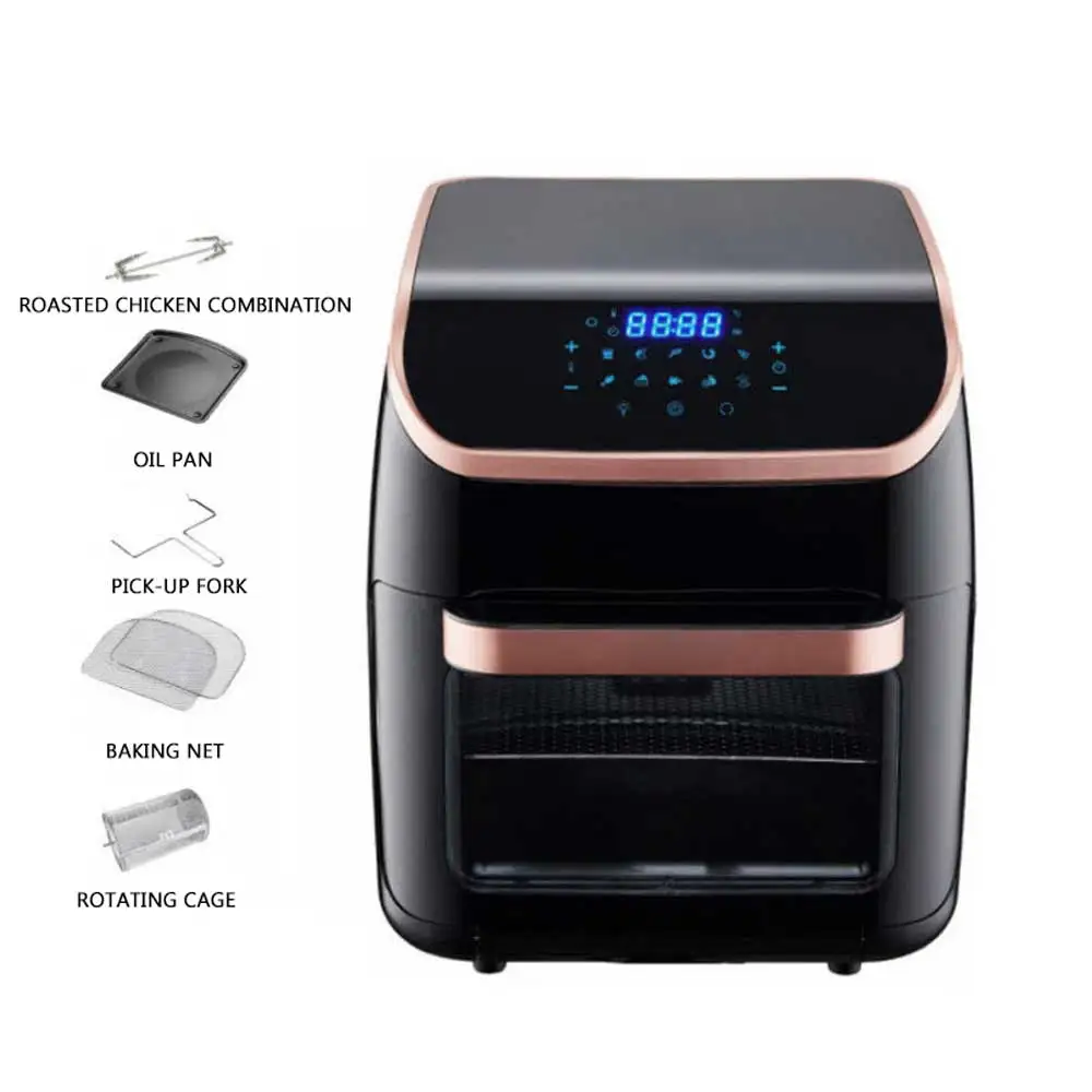 12L Intelligent Electric Air Fryer Oven Fully Automatic Fryer With Perspective Rotation Freydora De Aire Inteligente
