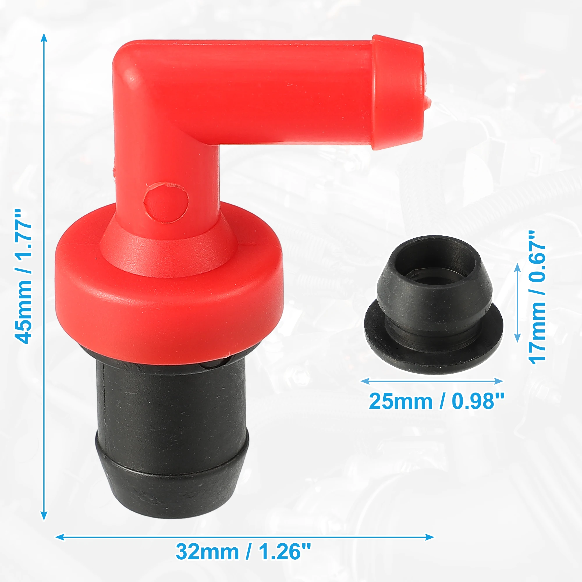 X Autohaux PCV Valve Grommet Kit Exhaust Positive Crankcase Ventilation Valve Fittings for Lexus RX300 1999-2001 No.1220420020