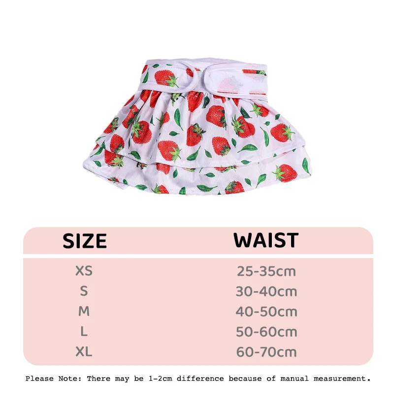 Waterproof Polyester Female Dogs Underwear Breathable Small Puppy Physiological Pants Velcro Strap Washable Girl Chihuahua Dress