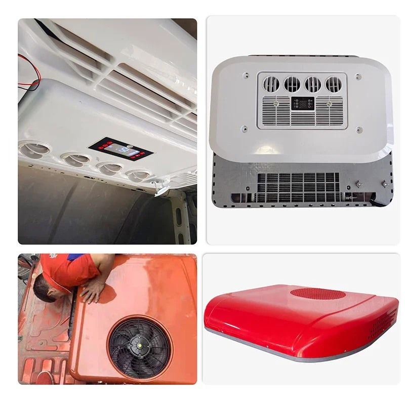 2600W Overhead Air Conditioner Thin Car Electric Air Conditioner for Car 12V/24V Suitable for RV Parking Refrigeration Condi