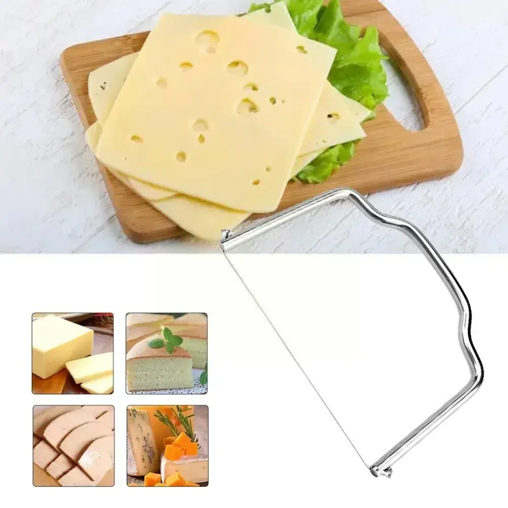 Cheese Cutter Home Foie Gras Cut Baking Tools Butter Knife Cheese Splitter Stainless Steel Knife Slicer Tools