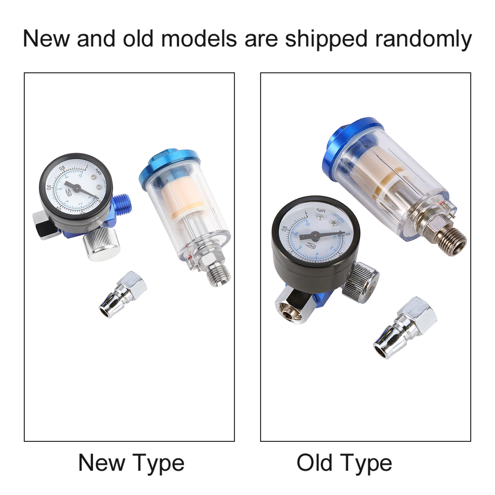 Air Pressure Regulator Air Regulator Auto Parts Spray Pneumatic Gun Air Regulator Gauge Inline oil Water Trap Filter Separator