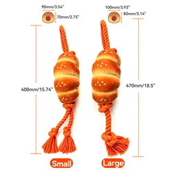 Durable Water - Resistant Noisy Dog Chew Toy - L (Orange)