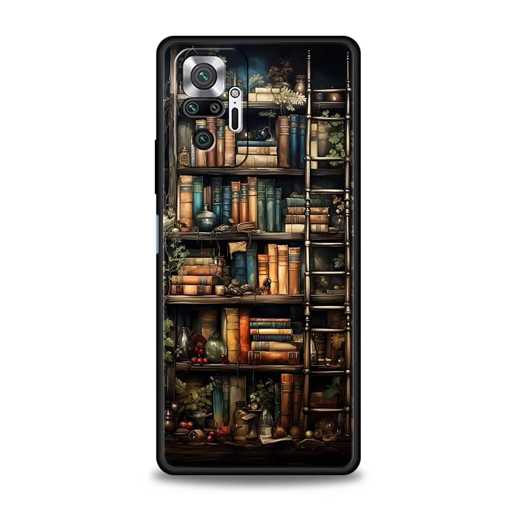 Read Books Illustration Black Phone Case