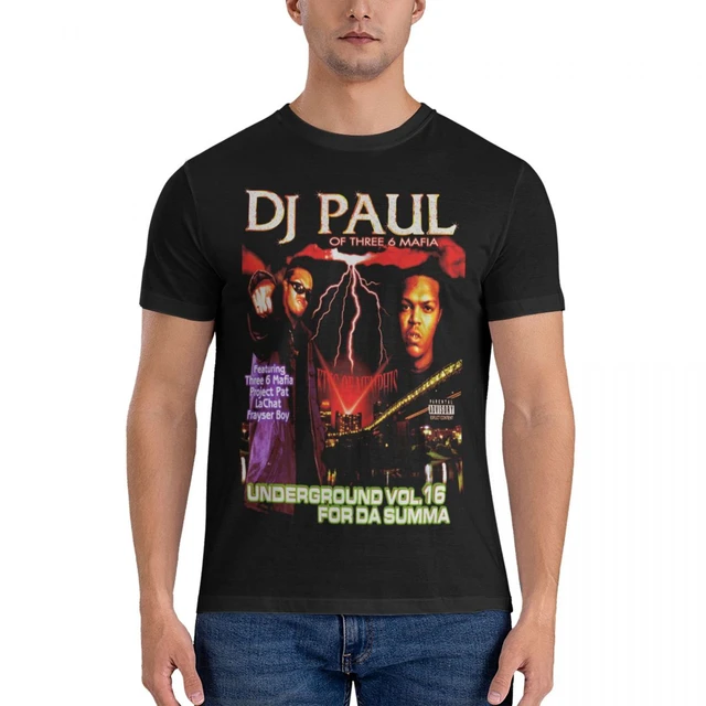 Dj Paul Three Six Mafia Active T-Shirt sweat shirt mens vintage t