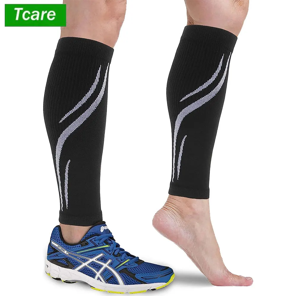 1 Pair Calf Compression Sleeves Men Women,Footless Compression Socks Shin Splints,Varicose Vein Treatment for Legs & Pain Relief