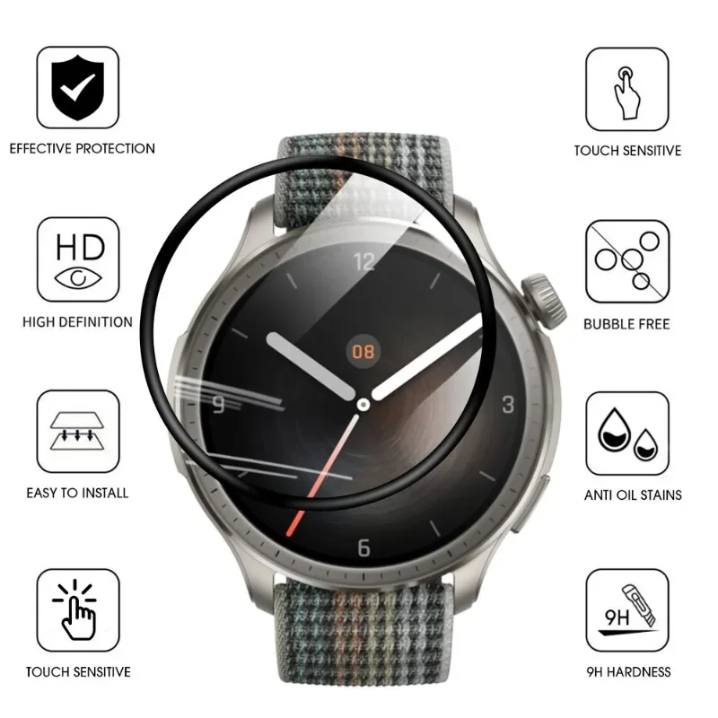 For Amazfit Balance Screen Protector Full Cover Protective Film Anti-scratch Watch Accessories for Amazfit Balance HD Clear Film