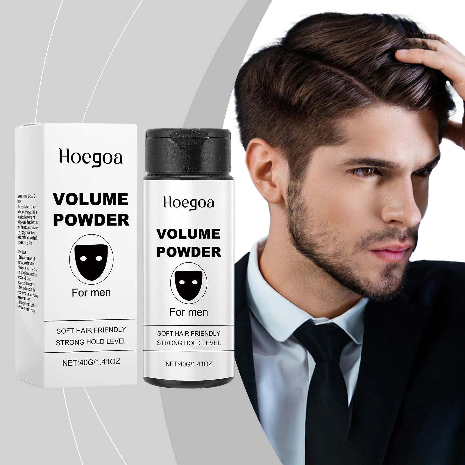 Volumizing & Styling Hair Powder:3-in-1(Oil-Absorbing+Volumizing+Styling)Transforms Oily Hair to Fresh Voluminous Hair Instantly view 2