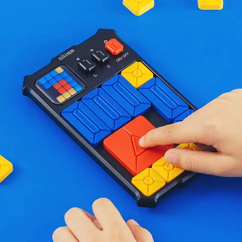 jigsaw Huarong Road Sliding Puzzle Magic Smart Sensor Game Educational Training Brain Teaser Challenge Board Fidget Toy Kid Gift 2