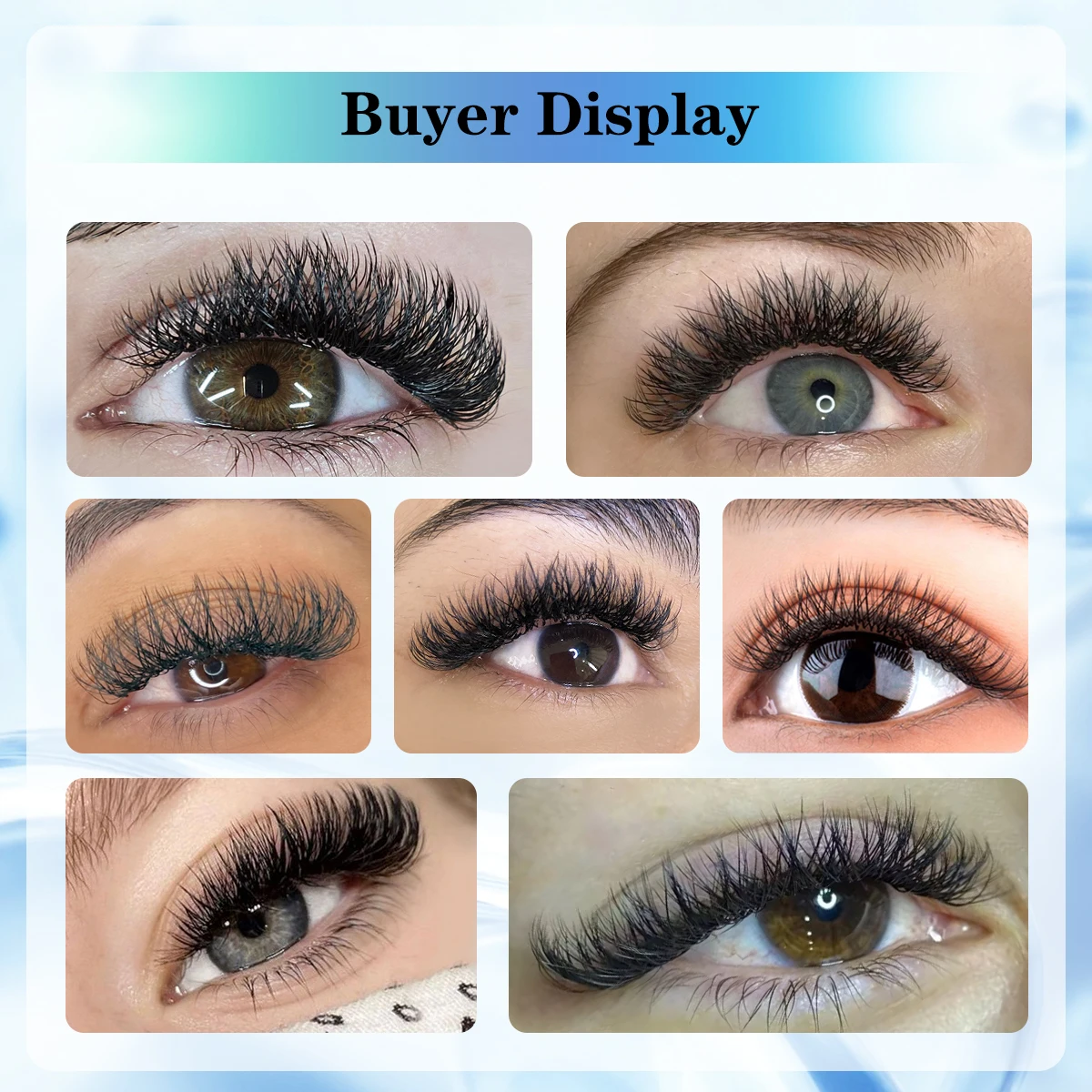 Lashonly New YY Shape Eyelashes Extension Two Tips Faux Mink Hand Woven Premium Soft Light Natural Mesh Net Cross Lash 6