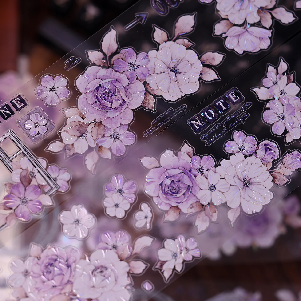 55mm*6m 빈티지 꽃 창 풍경 PET 테이프 창의적인 DIY 저널 재료 콜라주 스크랩북 문구류