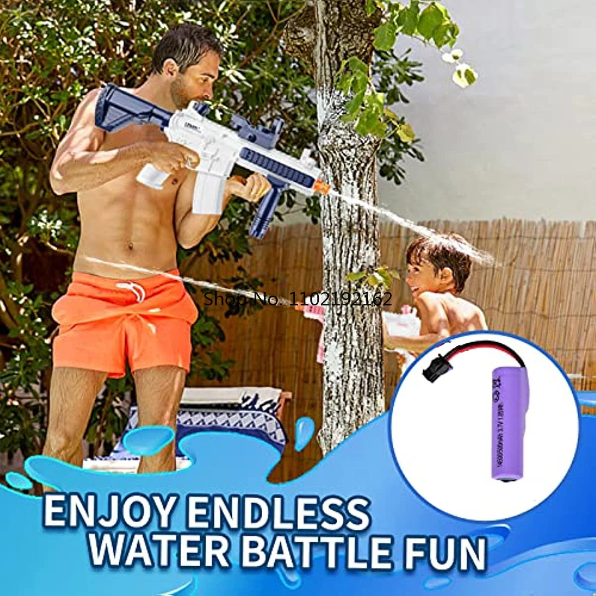 Pistolet à Eau électrique Automatique – Super Jouet Pour Piscine, Plage Et Jardin Cet été !