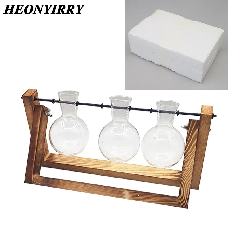 Wood Frame Hydroponic Vase 2