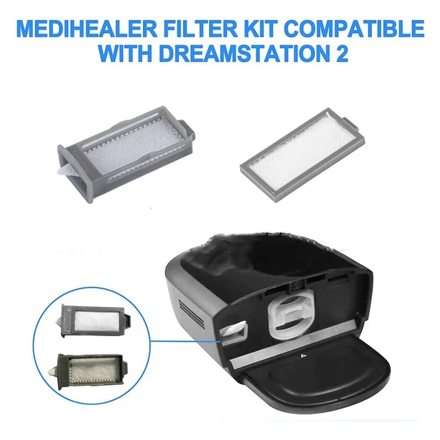 5Set A Philips Respironics Dreamstation 2 Cpap Újrahasznosítható Pollenszűrőjének És Az Eldobható Ultra-Finom Szűrőknek - Image 2