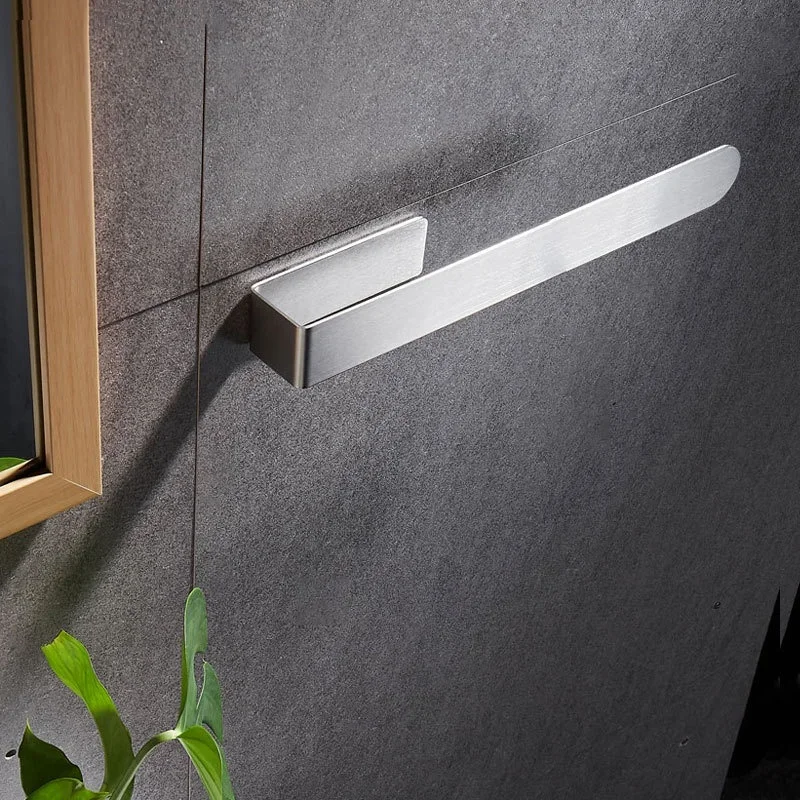 Towel rack Towel Ring Self-Adhesive Holder No Drilling Rail Stainless Steel for Bathroom