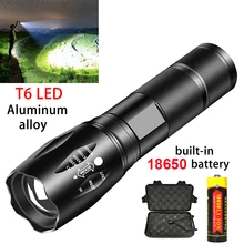 

Powerful T6 L2 LED Flashlight Super Bright Aluminum Alloy Portable Torch USB Rechargeable Outdoor Camping Tactical Flash Light