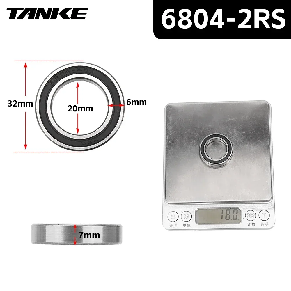 Bicycle hub NBK bearing Palin 16257 or 6902 or 6804 6903 2RS Sealed Bearing Repair Parts For TANKE TH-390 Bicycle Accessories