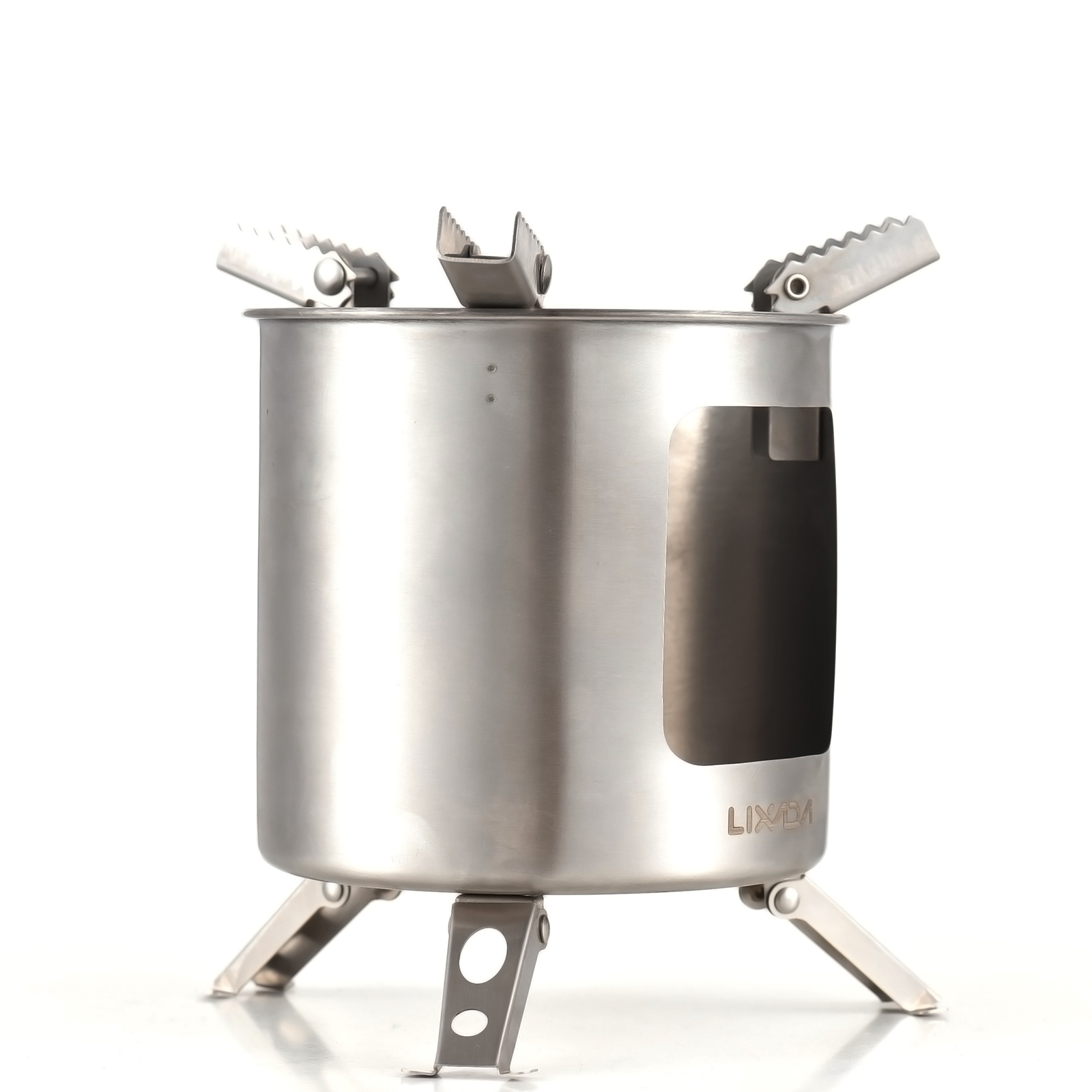 Stainless Steel Wood Burning Stove Folding Picnic Camping Stove Outdoor Camping Equipment for Outdoor Picnic Traveling