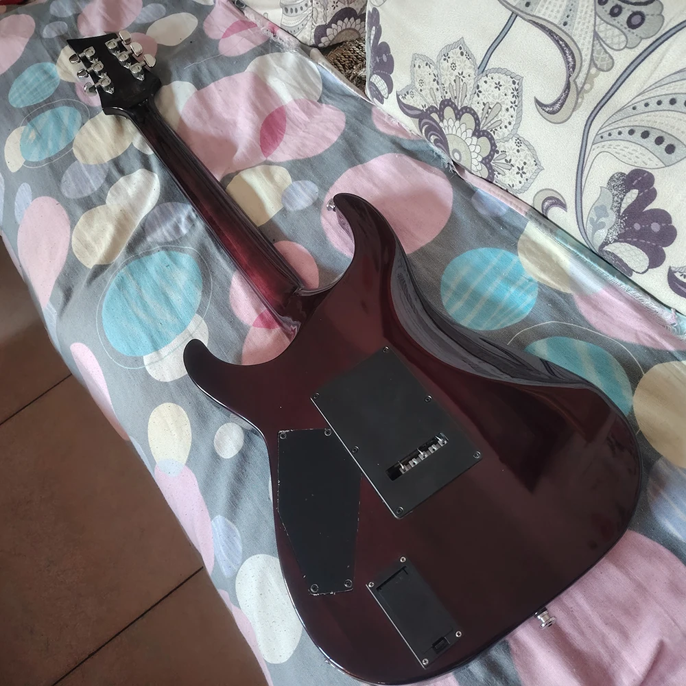 Sche cter Hellraiser C-1FR purple quilted maple top heavy metal electric guitar, EMG active pickup, in stock, ping