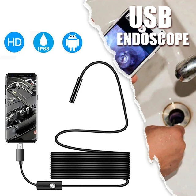 5mm Hd Endoscope Camera Waterproof Micro 6 Led Ip67 Endoscope For Cars  Industrial Smartphone Mini Camera Endoscope Usb - Endoscope Camera -  AliExpress