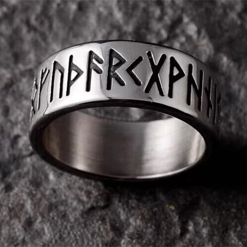 MOREDEAR 8MM Titanium Rings for Men and Women Birthday Gift triangular pattern discredit Ring 