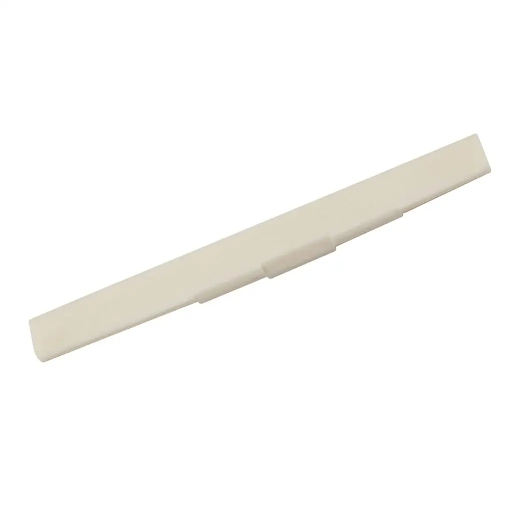 Slotted Buffalo Bone Saddle Blank 80mm Classical Guitar Musical Instrument