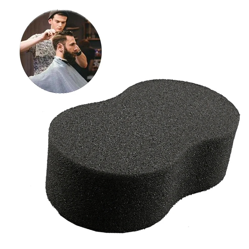 

Волшебная парикмахерская губка, щетка для волос, черная двухсторонняя губка для завивки волос, губка для салона, щетка для подметания для стрижки волос