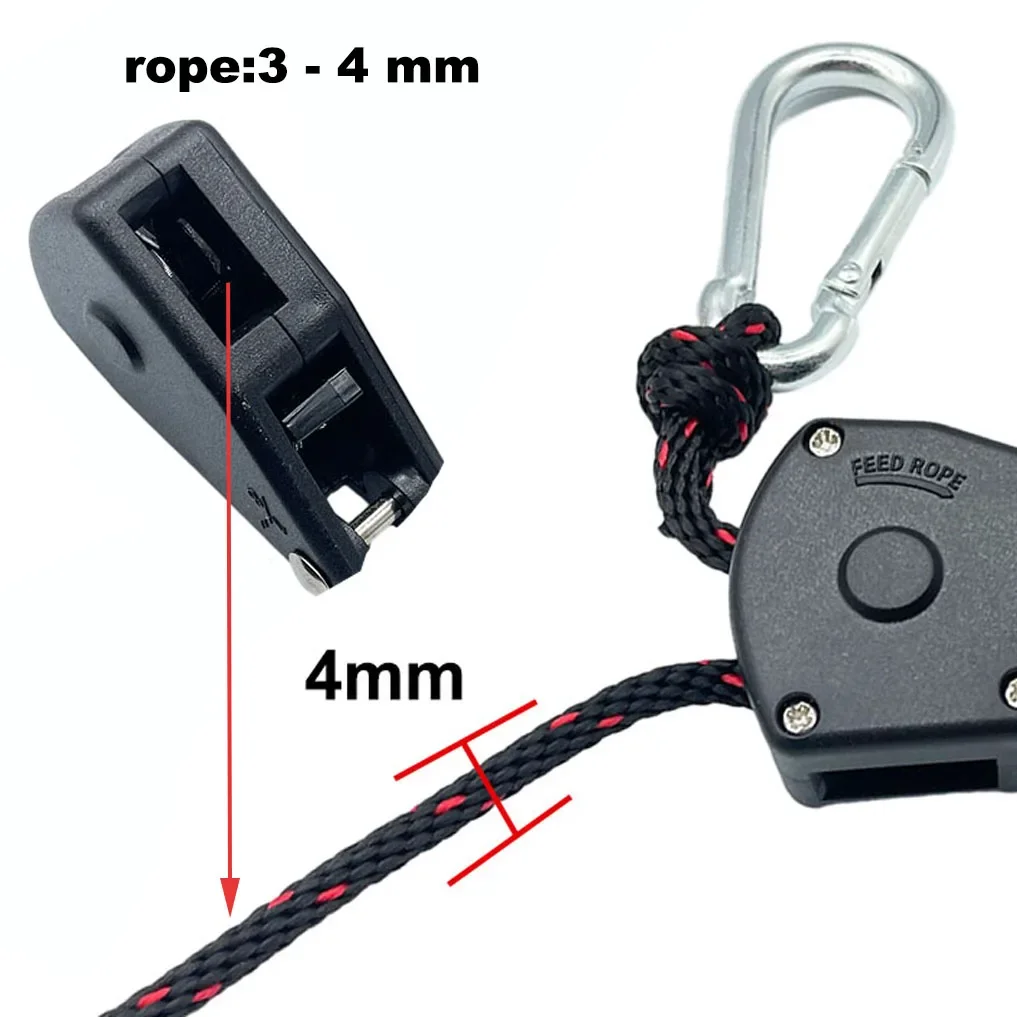10pcs Tie Down Pulley Ratchet Hook Fastener Camping Wind Rope Tent Ratchet Outdoor Wind Rope Buckle Tightener for 3-4mm
