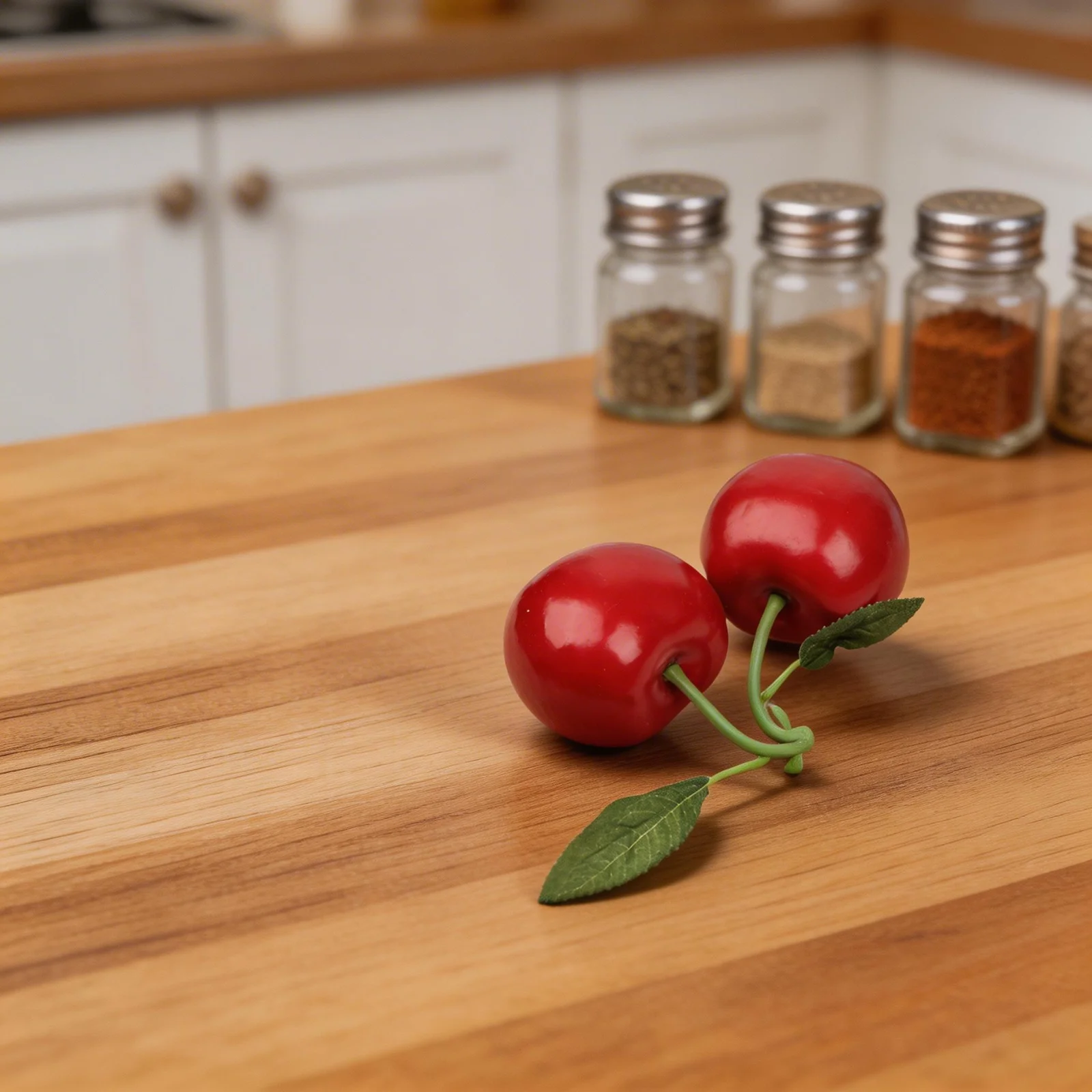 Large Red Artificial Cherry Decor for Photography and Display