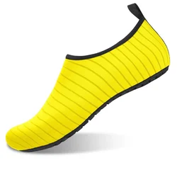 Aqua Beach Booties: Unisex Water Sneaker Slippers - 45 (YELLOW)