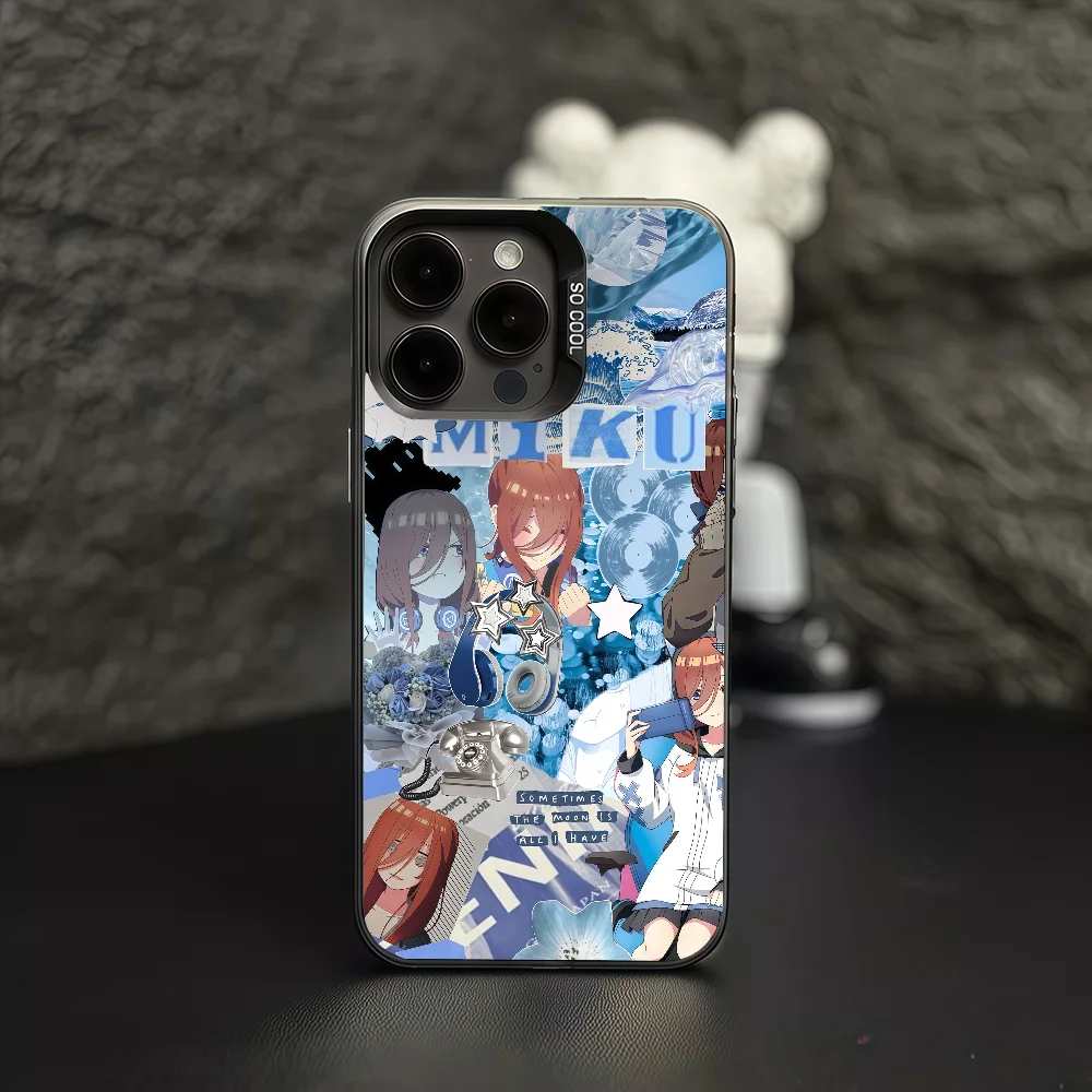 Vibrant Anime Miku Nakano Protective Phone Case - IMD Color Cover