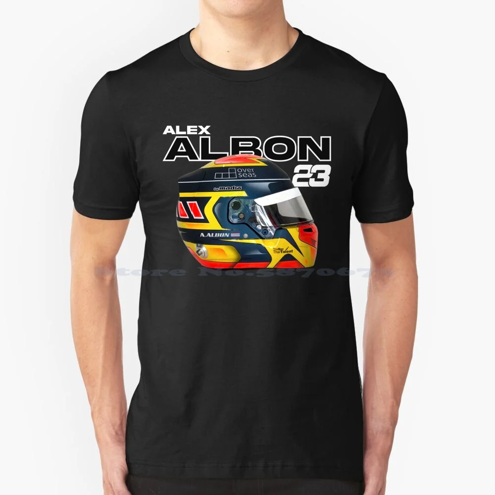 Top Merch Alb 23 T Shirt 100% Cotone Tee Alex Albon Alexander Albon Ansusinha Scuderia Toro Rosso Dtm Corse 23 Alb