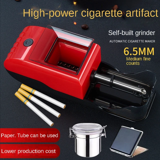 Liadora eléctrica automática de cigarrillos, máquina de liar cigarrillos,  máquina automática para liar cigarrillos, 6,5mm, 8mm, máquina de liar  tabaco - AliExpress