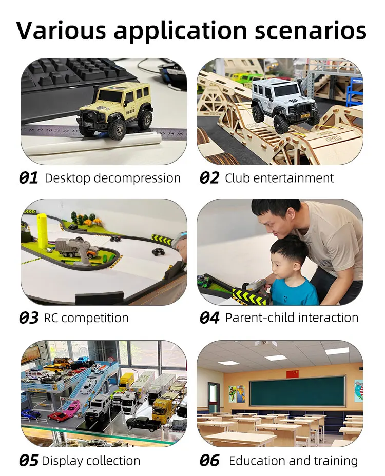LDARC X43 RTR 1/43 Crawler Turbo RC Auto 4WD Ferngesteuertes Mini-Kletterfahrzeug für Innenräume Rennfahrzeug Spielzeug Offroader für Kinder und Erwachsene – Detail 10