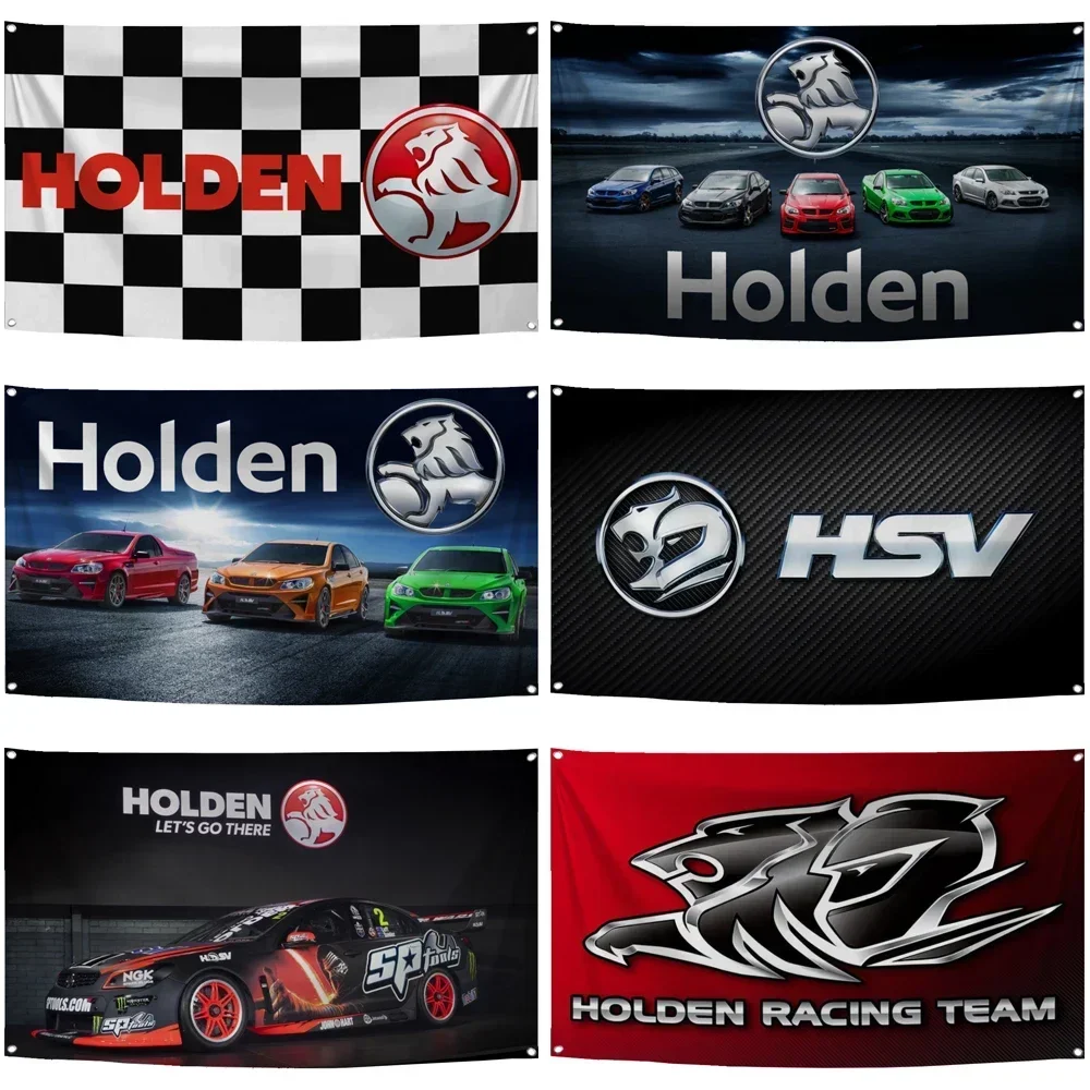 Holdens Feel-Rideau en polyester imprimé numériquement, bannière de voiture de course, rideau de tapisserie pour décor B, 2 × 3 pi, 3 × 5 pi