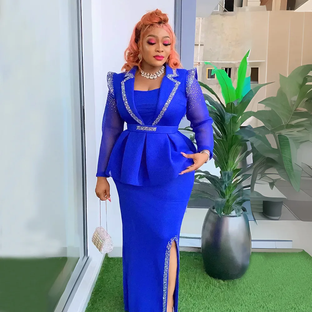 

African Dresses for Women 2024 Elegant Africa Clothing Plus Size Evening Wedding Party Long Dress Dashiki Ankara Outfits Robes