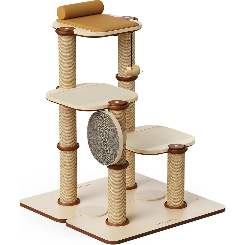 

Infinity Cat Tree Tower for Indoor Cats, Modular Design with Cat Bed, Toy, Felt Pads, Sisal Scratching Posts