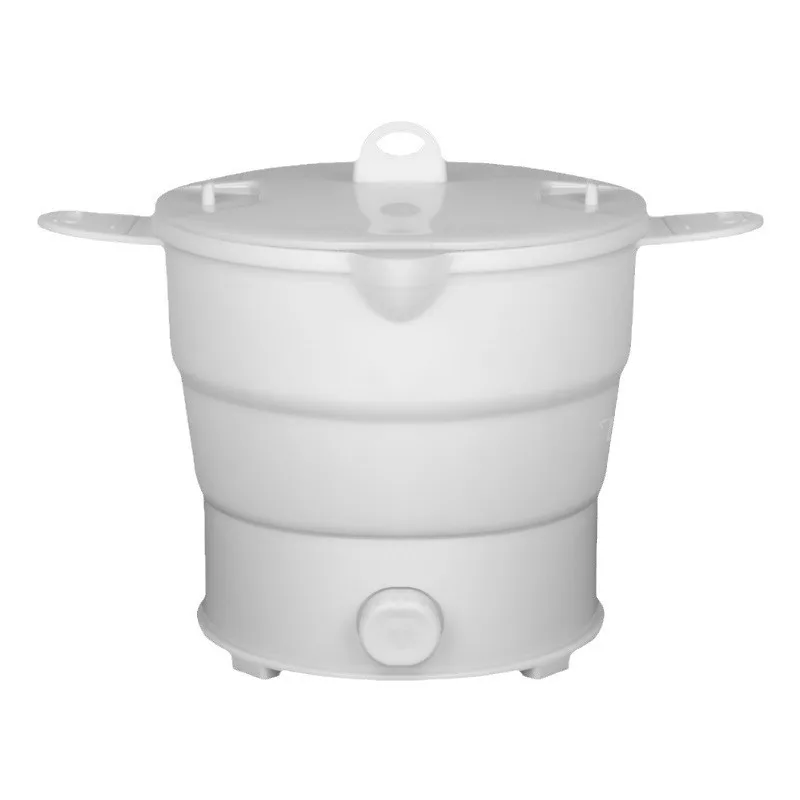 Electric Hot Pot Multi Portable Foldable Silicone Pot Travel 110/220V Kettle Electric Cook Hot Pot Water Boiler Camping Folding Electric