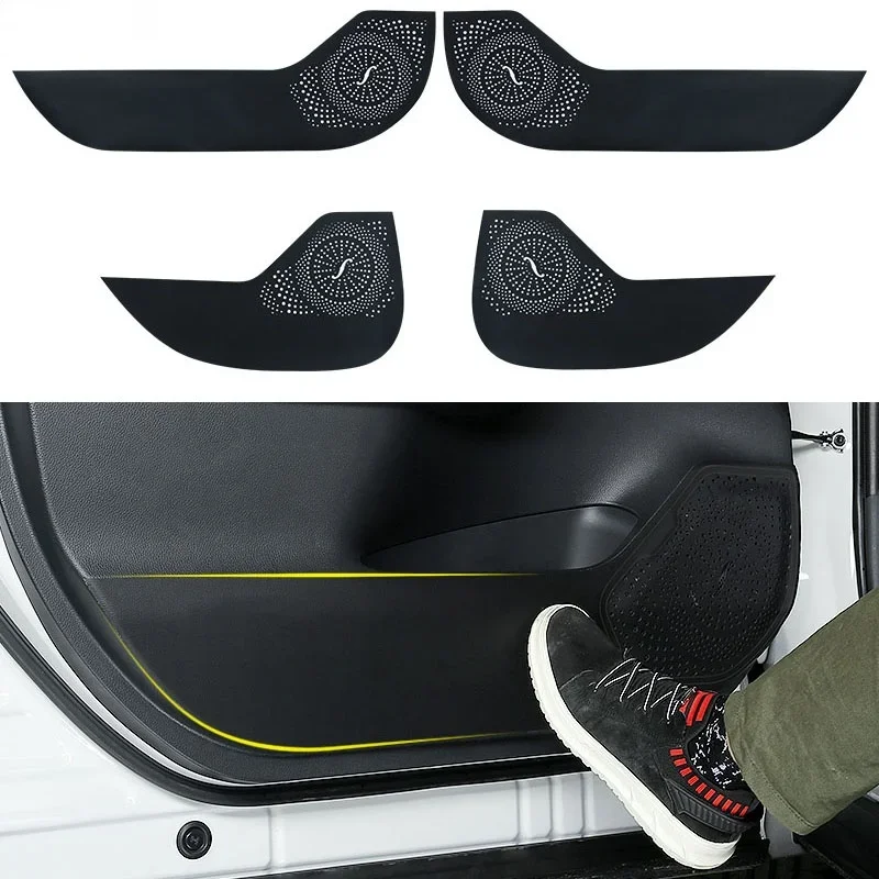 

Car Door Protector Pad Door Plank Anti Kick Pad Anti-dirty Pad Mat Cover Sticker For Toyota RAV4 RAV-4 2019 2020 2021 Accessorie