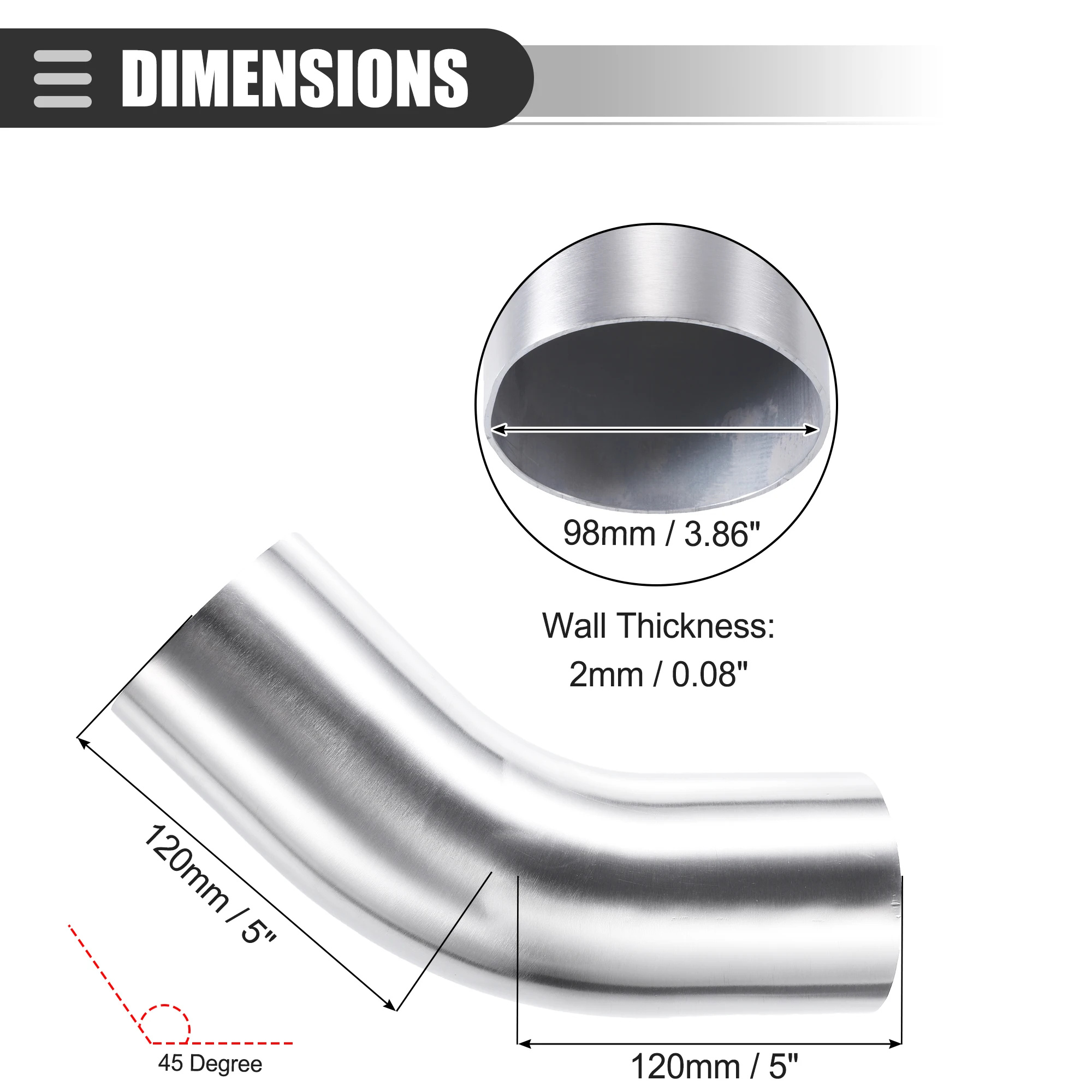 45 Degree 102mm