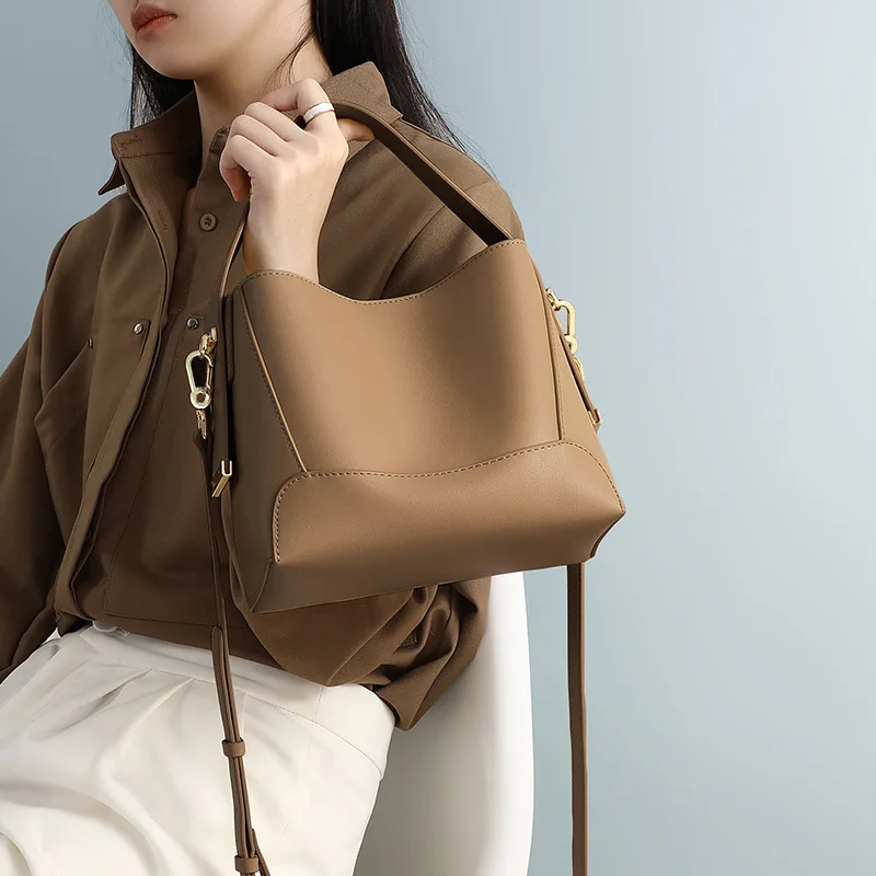 

Bag Women's Summer New Women's Bag Crossbody Bag 2023 Genuine Leather Bucket Bag Fashion Trend Handbag