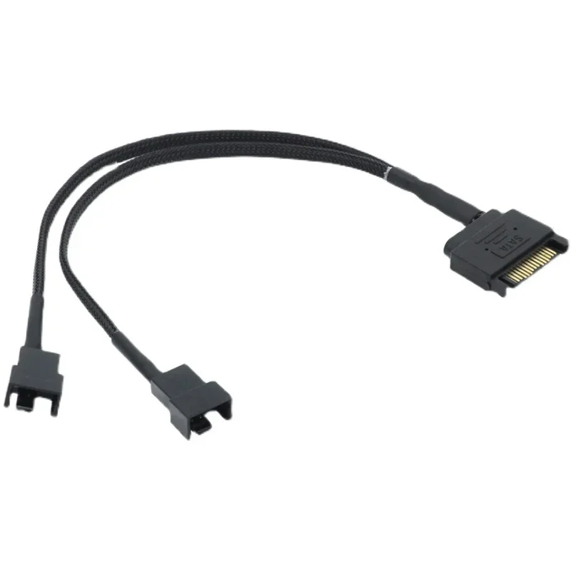 PC 컴퓨터 냉각 팬 분배기 허브 컨버터 어댑터 연장 와이어 코드, SATA 1-3 4 5 4 핀 전원 케이블