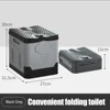 Folding Toilet Portable Car Toilet Bucket Strong Bearing Capacity Reusable Trash Can for Tour Emergency Self-driving Travel 6