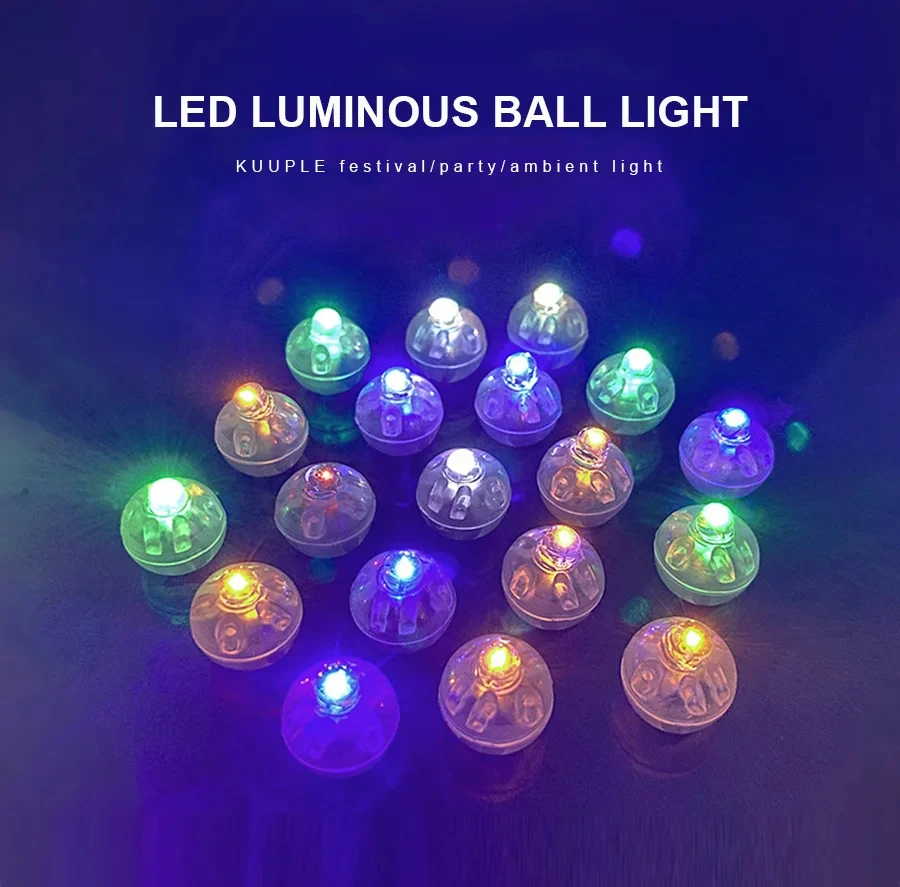 LED Balloon Light Tiny Mini Round Ball Lamp for Bar Lantern Christmas Wedding Party Decorations 30Pcs
