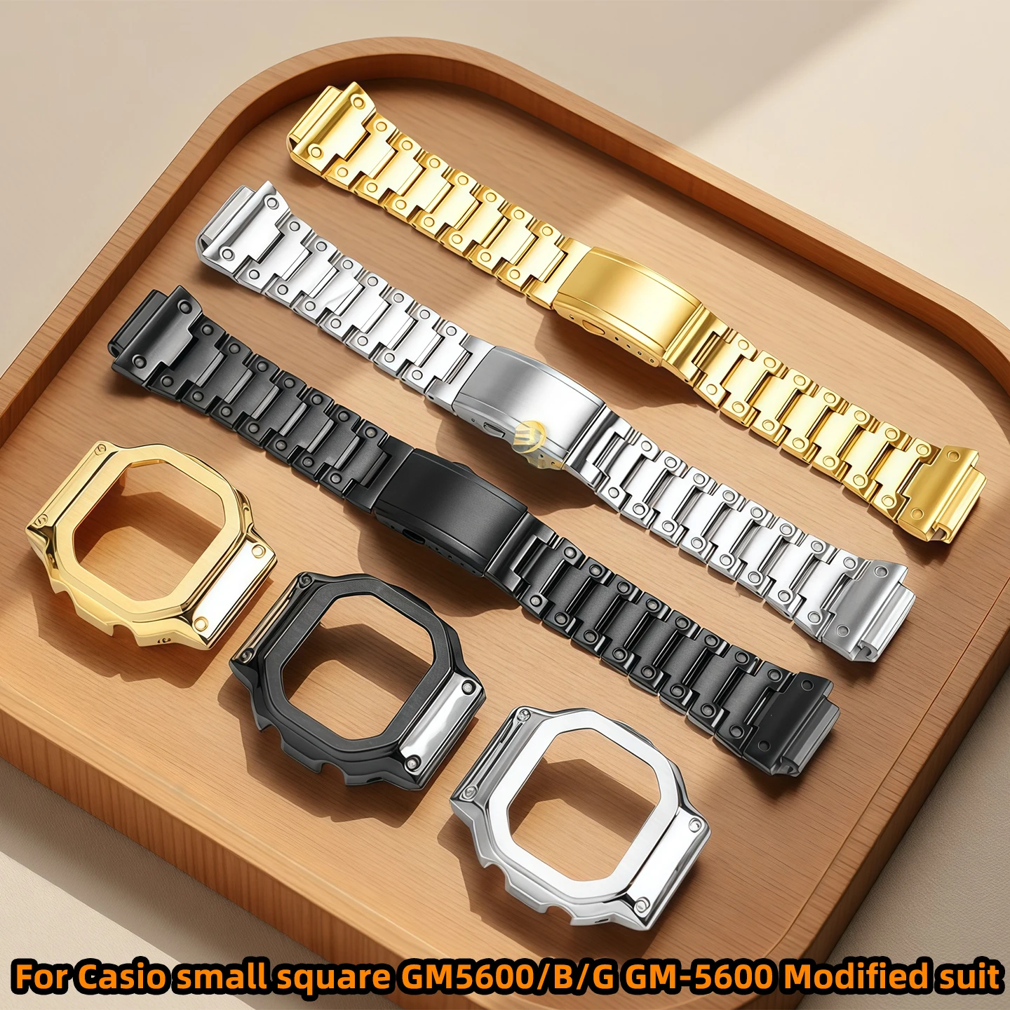 Metal Bezel Stainless Steel Watchband