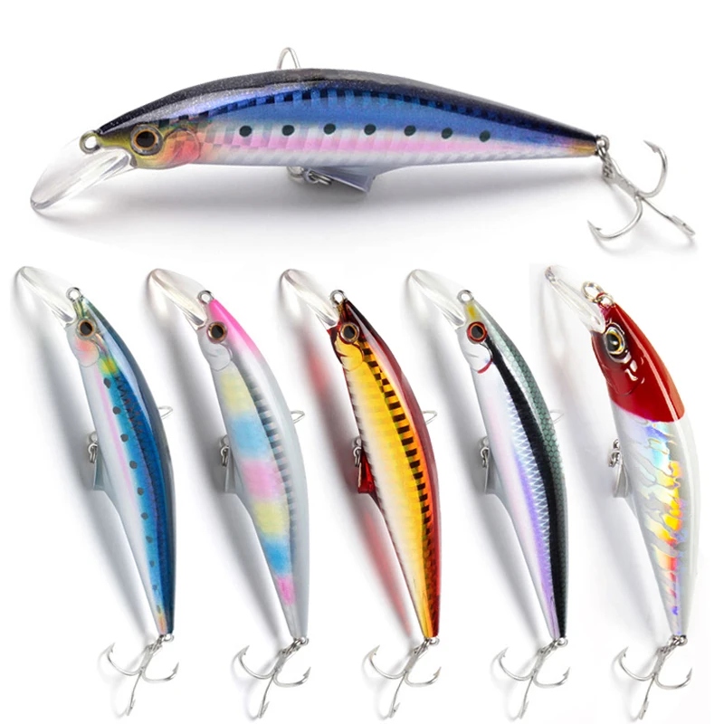 

1pcs 95mm 30g Heavy Minnow Sinking Minnow Wobblers Fishing for Bass Pike Isca Pesca Artificial Bait 9094