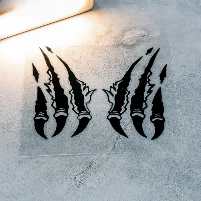 2PCS Motorcycle Stickers Monster Claw Scratch for Cafe Racer Racing Helmet Windshield Waterproof Vinyl Decals Autocollants Moto - Image 3